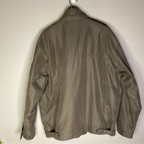 Michael Kors Jacket Coat Green brown Water Resistant Bomber Mens Size XL - Picture 2 of 11